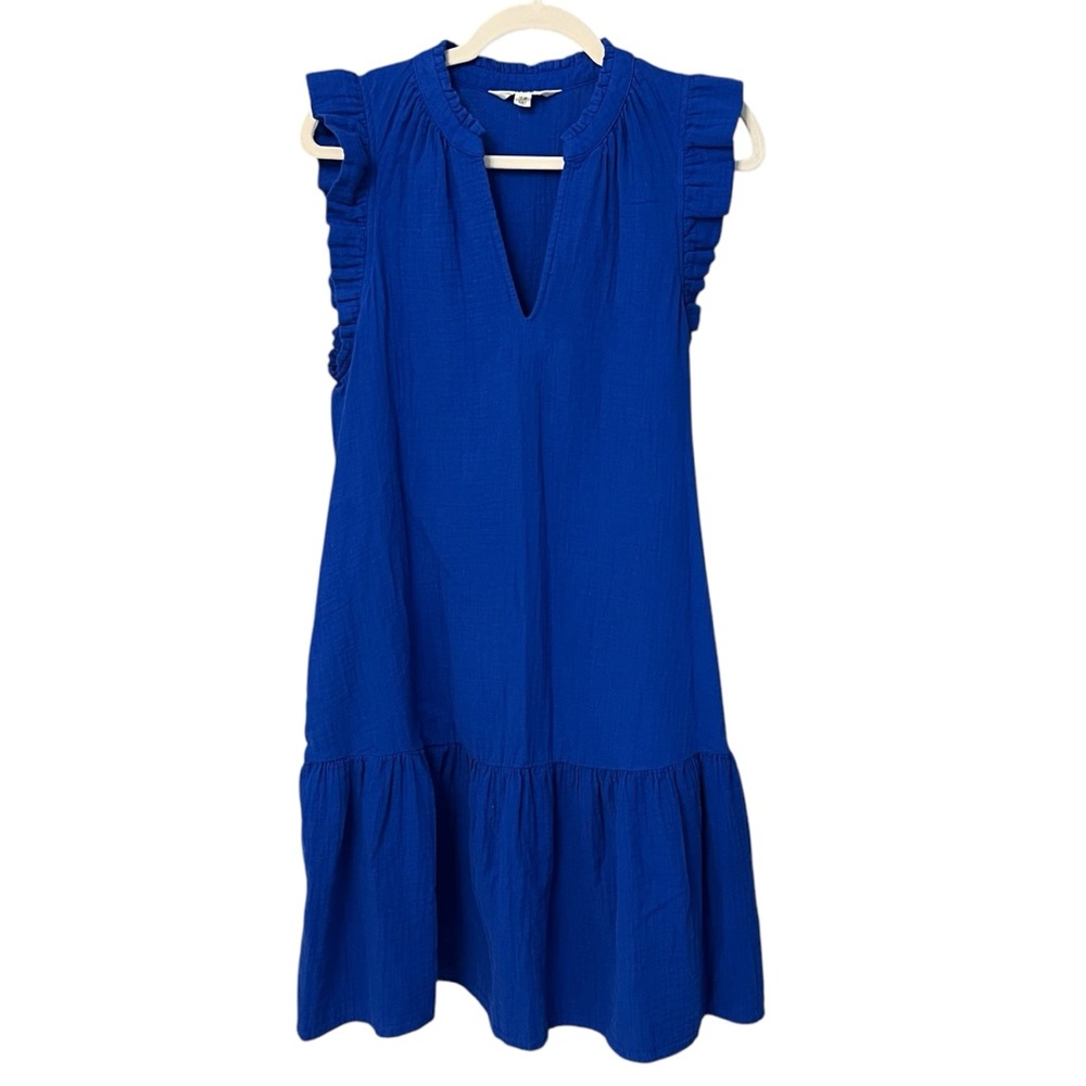 Boden Royal Blue Ruffle Dress
